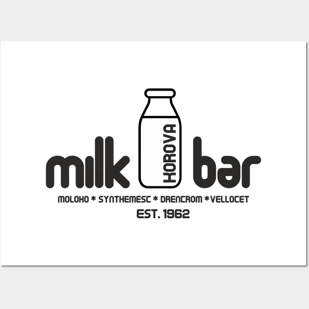 korova milk bar moloko clockwork orange Wall Art by goatboyjr